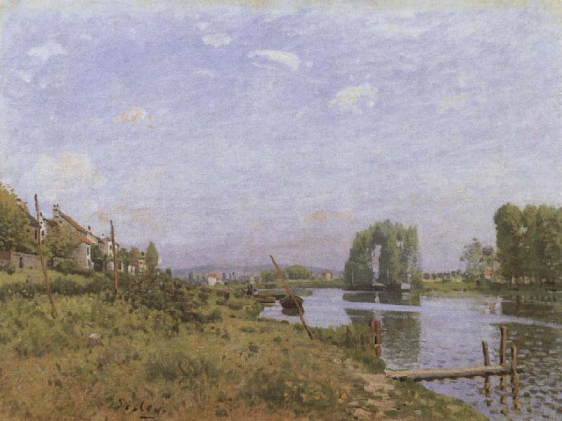 Alfred Sisley The island of Saint-Denis Norge oil painting art